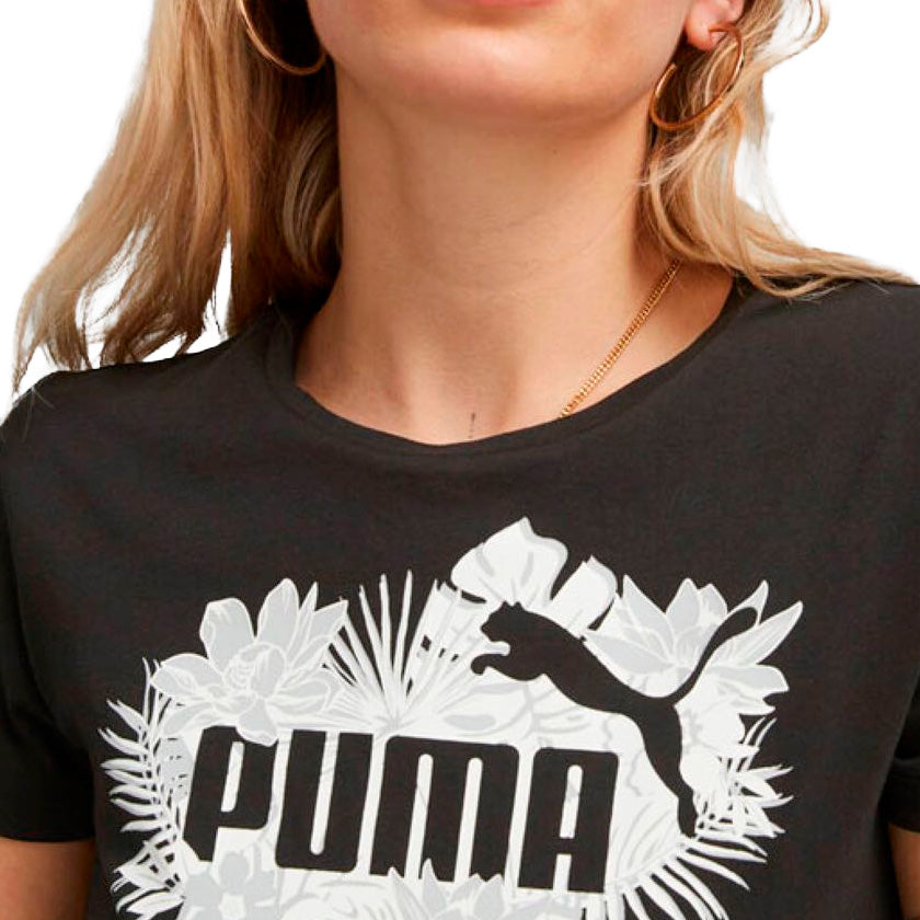 Playera Puma Ess+ Flower Power Tee 673691 01 Mujer
