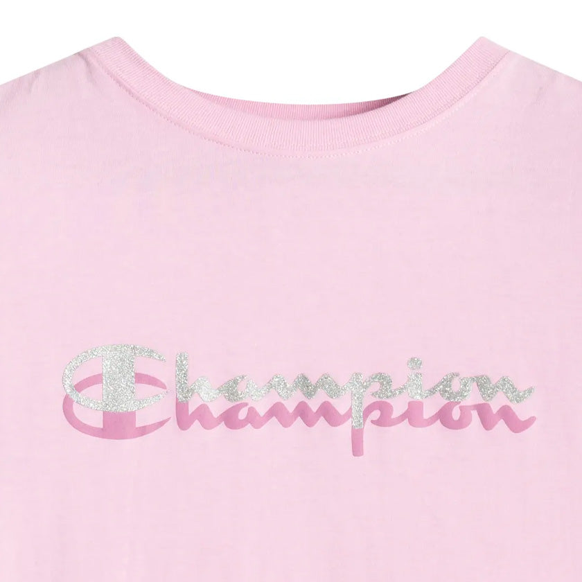 Champion Script Glitter Tee Gp01Wfw25006160 Mujer
