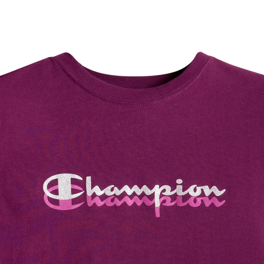 Playera Champion Script Glitter Tee Gp01Wfw25006180 Mujer