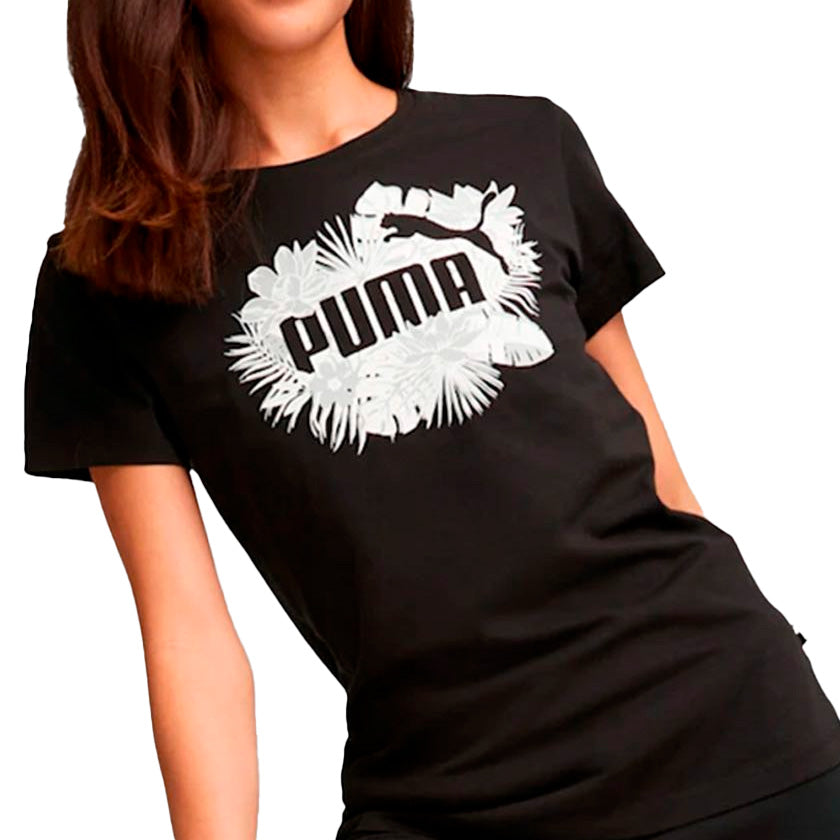 Playera Puma Ess+ Flower Power Tee 673691 01 Mujer