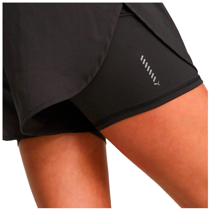 Short Puma Run Favorite Woven 2In1 523181 01 Mujer