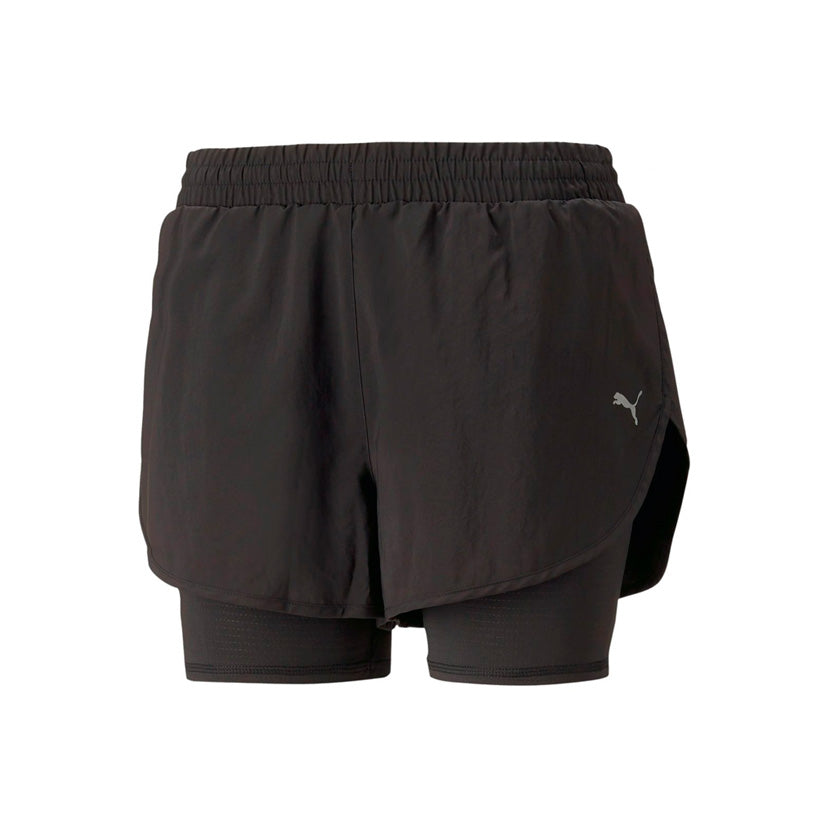 Short Puma Run Favorite Woven 2In1 523181 01 Mujer