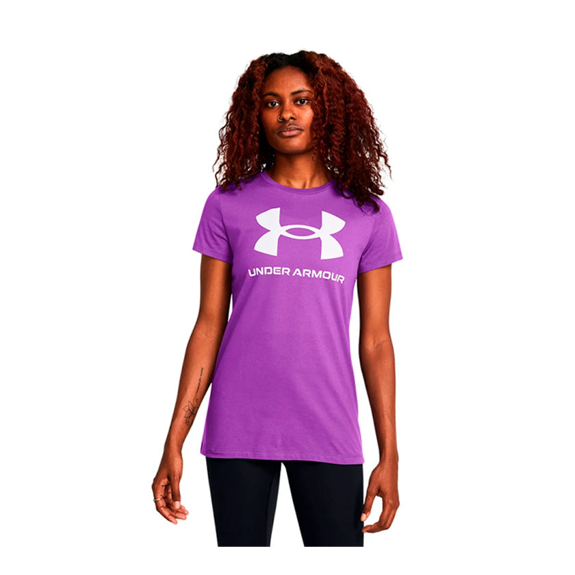 Playera Under Armour Logo Ss 1356305525 Mujer